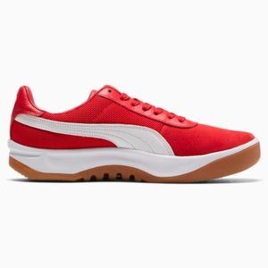 Puma, Classics California Casual Men’s Sneakers, Red & White, 10.5